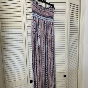 Strapless maxi dress